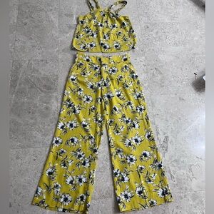Banana Republic Yellow Floral Set